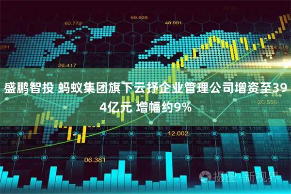 盛鹏智投 蚂蚁集团旗下云抒企业管理公司增资至394亿元 增幅约9%
