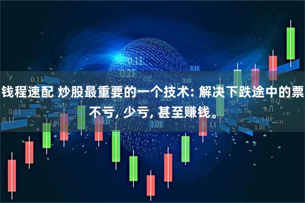 钱程速配 炒股最重要的一个技术: 解决下跌途中的票不亏, 少亏, 甚至赚钱。